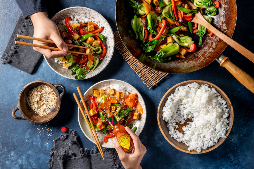 Spicy Tofu Stir-Fry with Authentic Soy Glaze