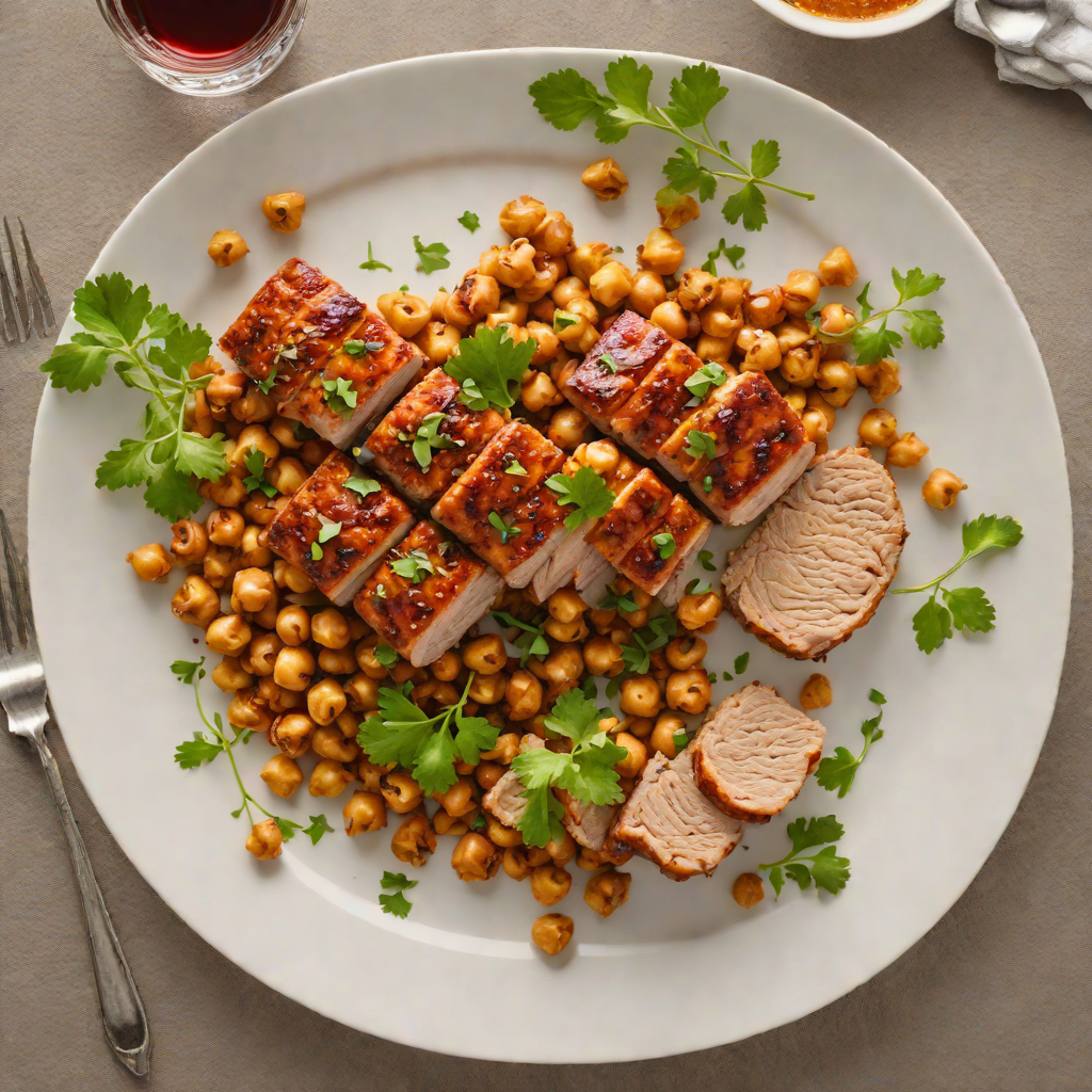 Harissa-Spiced Pork Tenderloin with Roasted Chickpeas