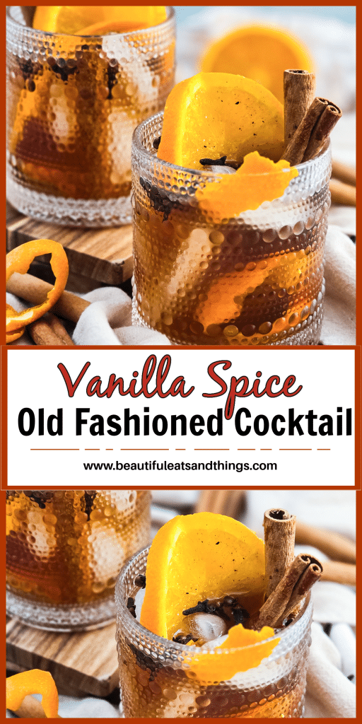Customizable Spiced Vanilla Old Fashioned