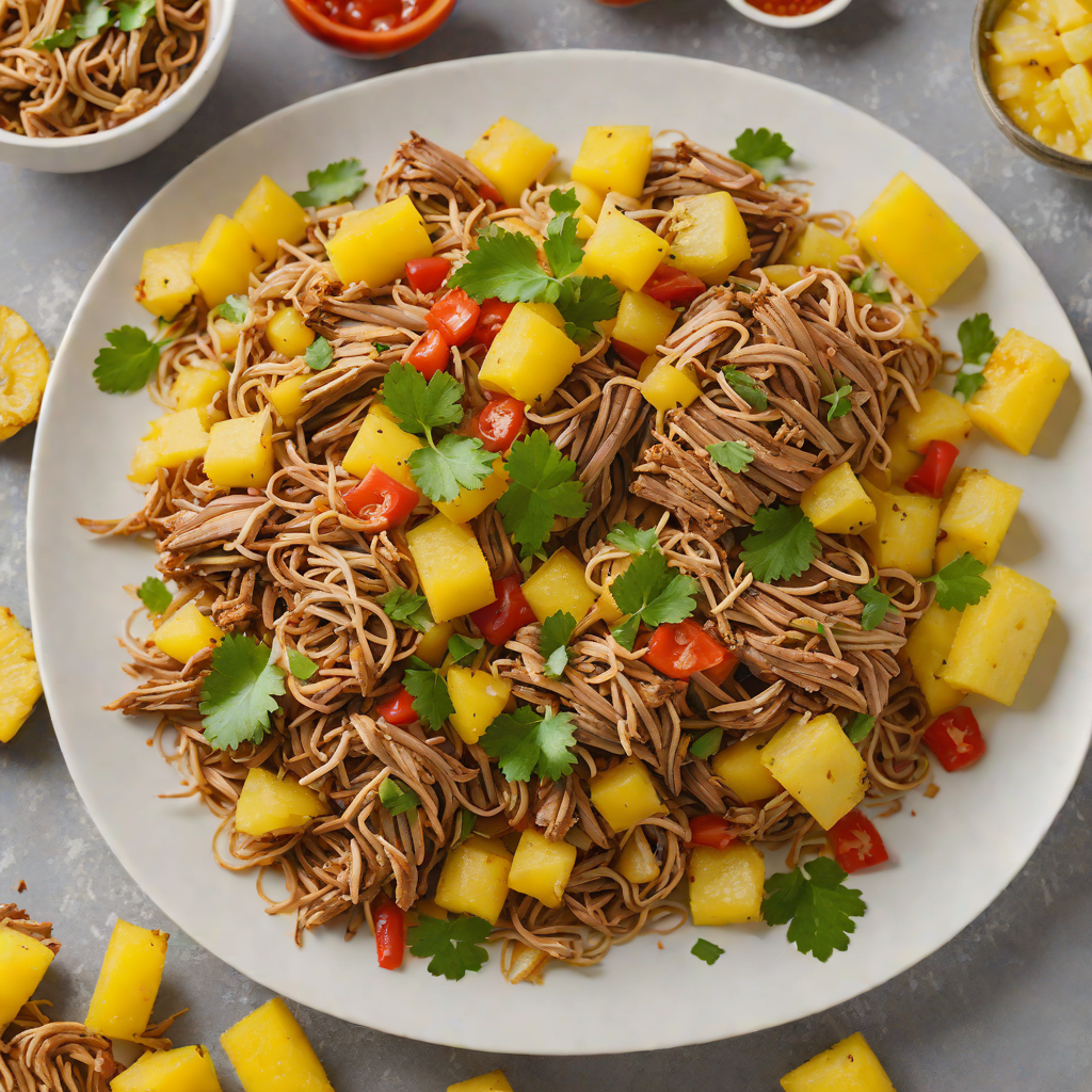 Slow Cooker Caribbean-Style Pulled Pork with Pineapple and Scotch Bonnet