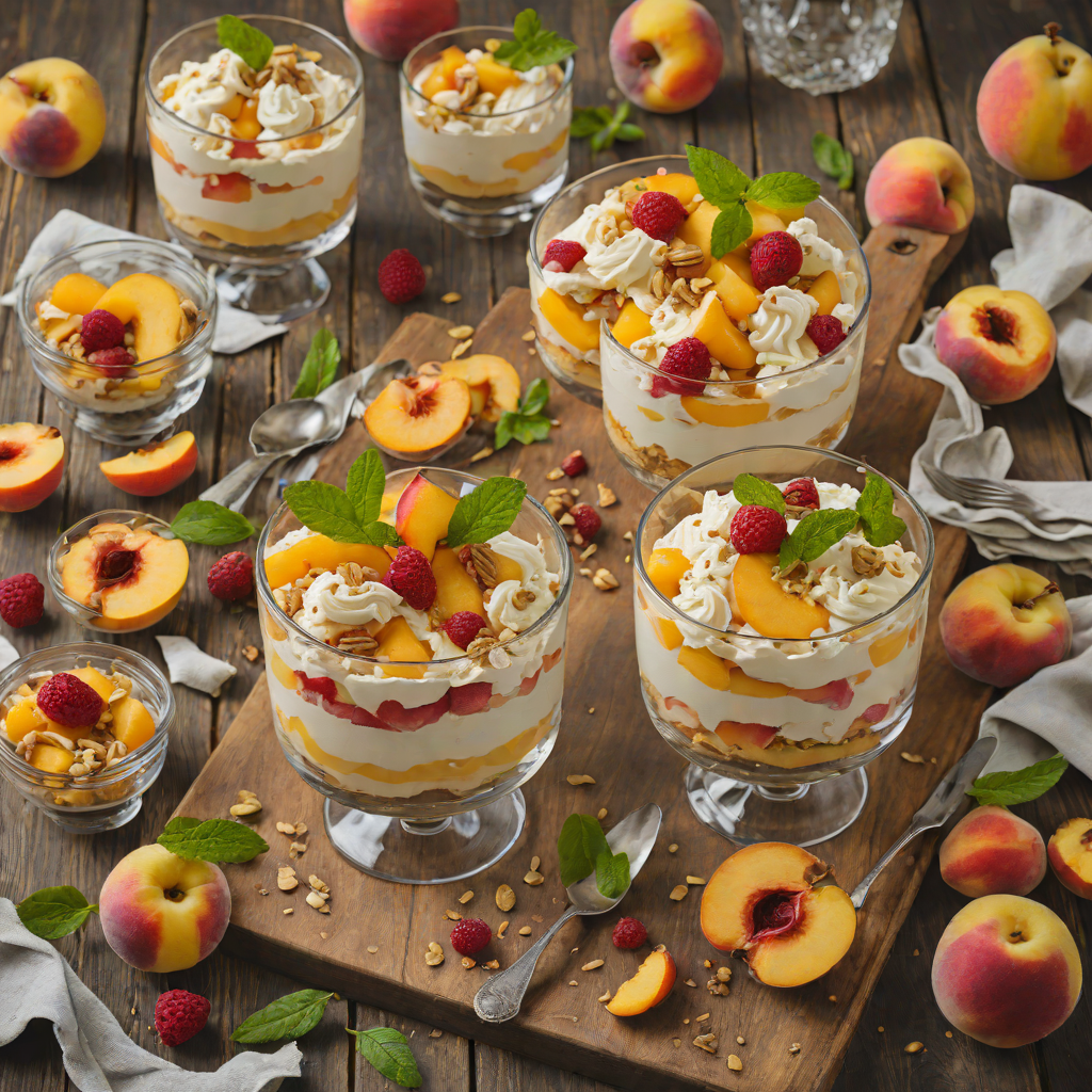 No-Bake Peach Mascarpone Trifle