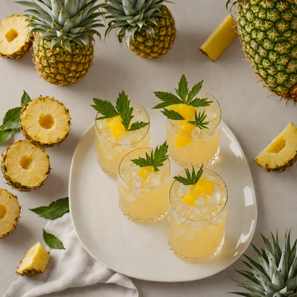 Tropical Pineapple-Rum Collins