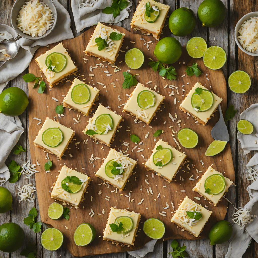 No-Bake Coconut Lime Cheesecake Bars