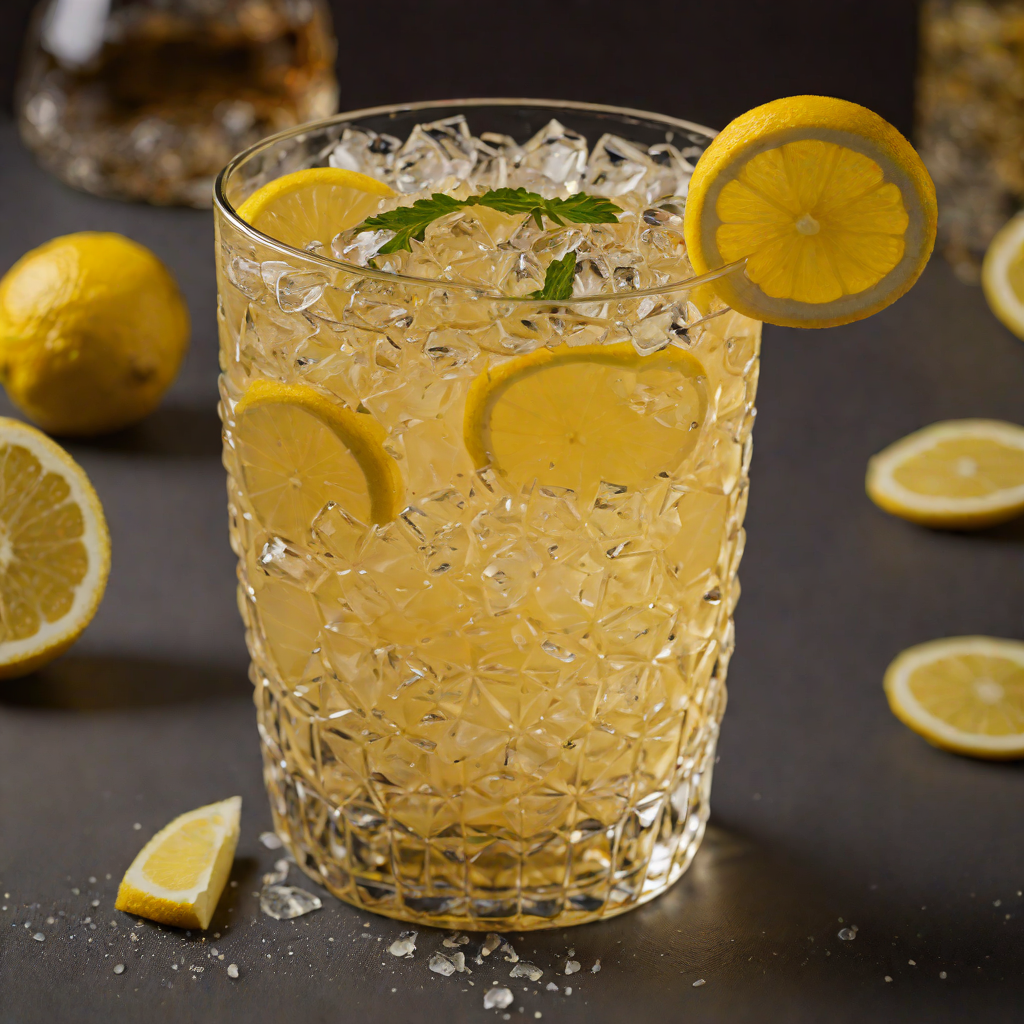 Whiskey Lemon Ginger Fizz
