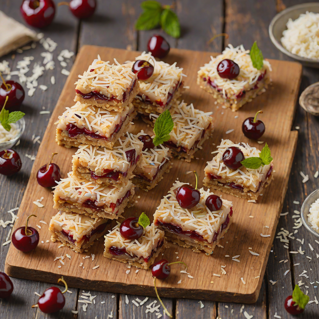 No-Bake Cherry Coconut Slice Inspired by Australian Candy Bars
