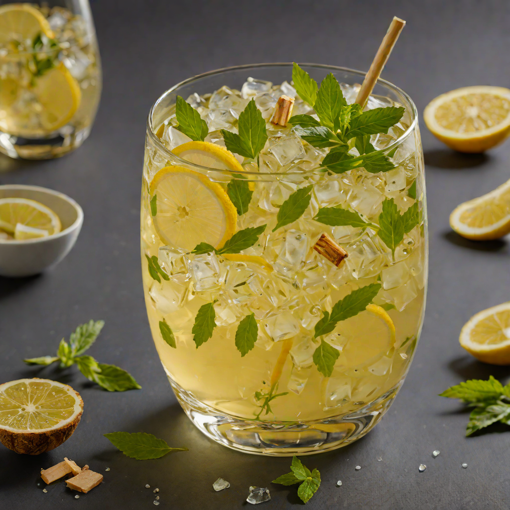 Lemongrass and Ginger Iced Green Tea