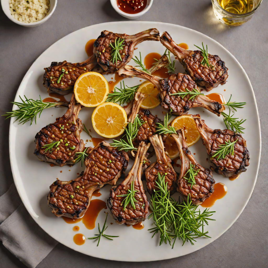 Grilled Istrian Lamb Chops with Rosemary and Garlic Marinade