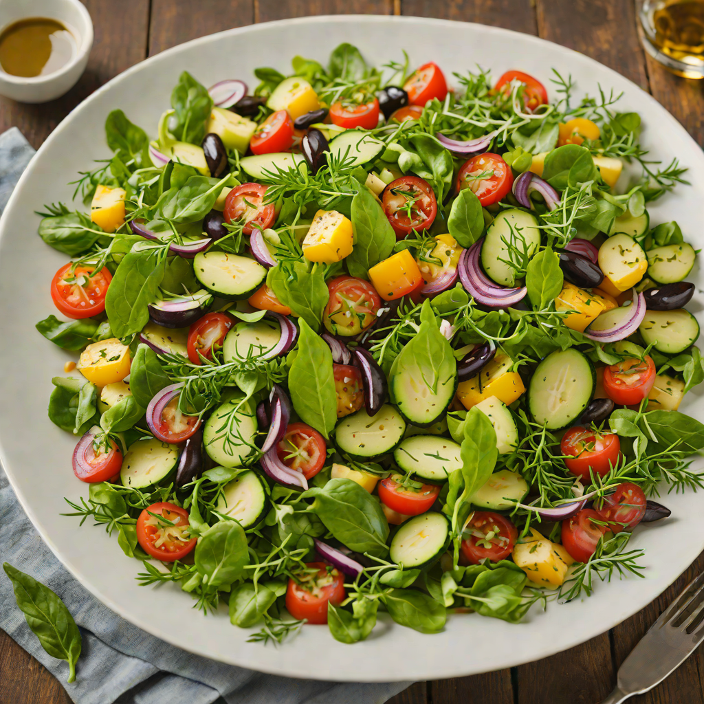 Istrian Spring Vegetable Salad with Balsamic and Olive Oil