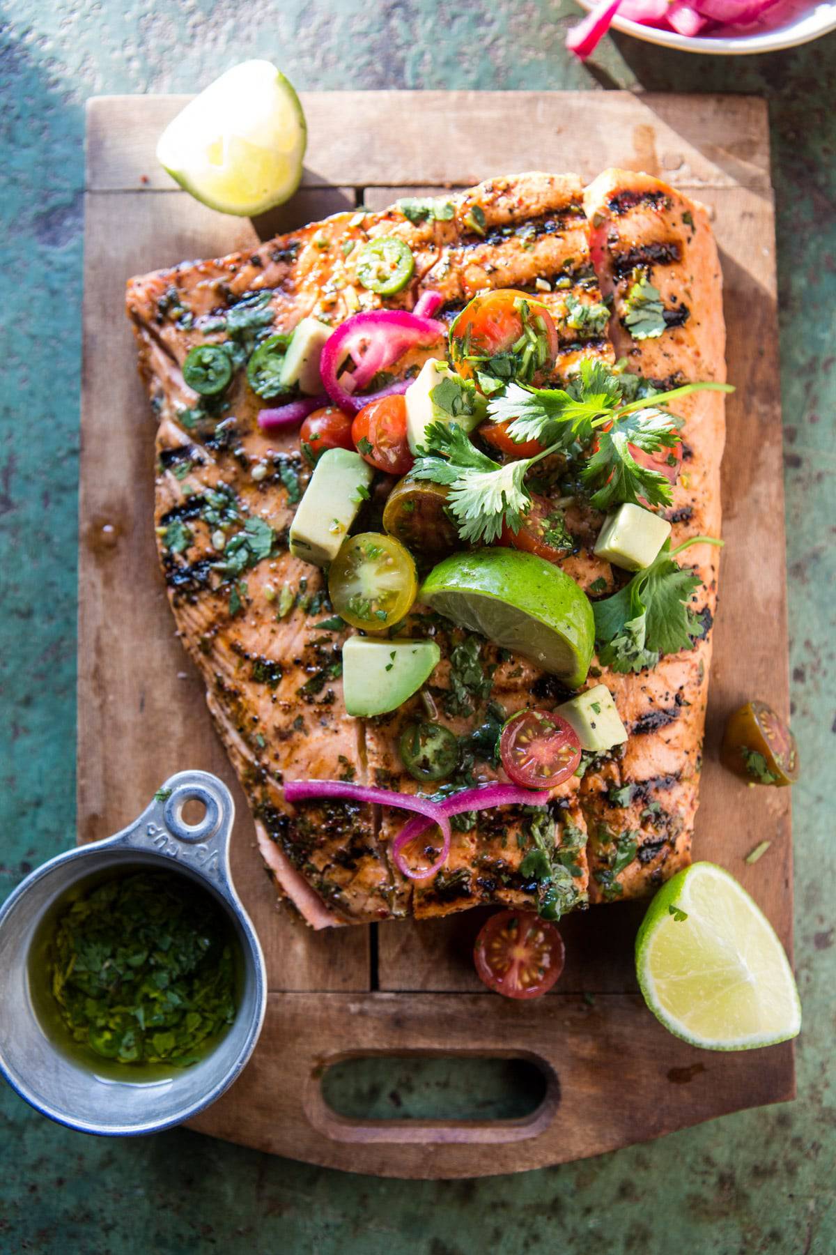 Pan-Roasted Salmon with Avocado Salsa