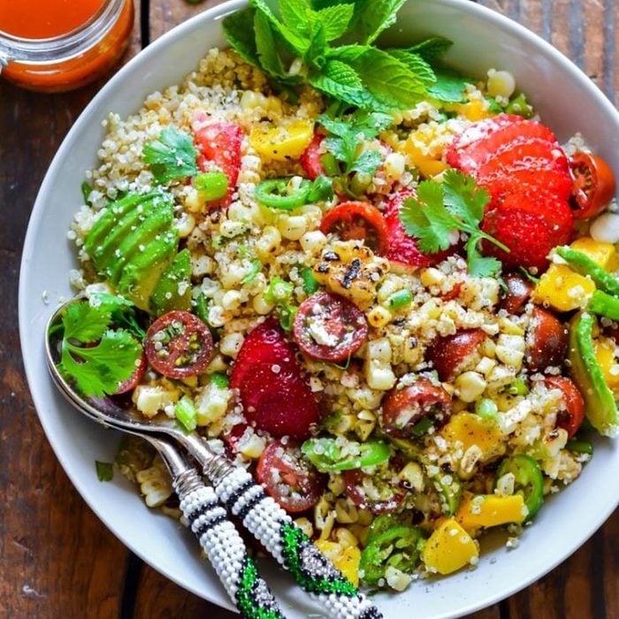 Mint-Lime Quinoa Salad with Avocado