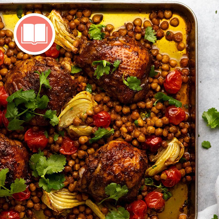 Pan-Seared Chicken with Spicy Tomato and Chickpea Ragout
