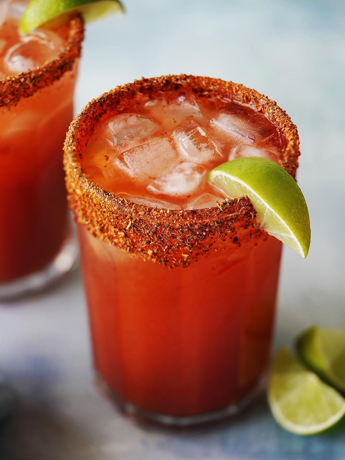 Pineapple and Chili Michelada Cocktail