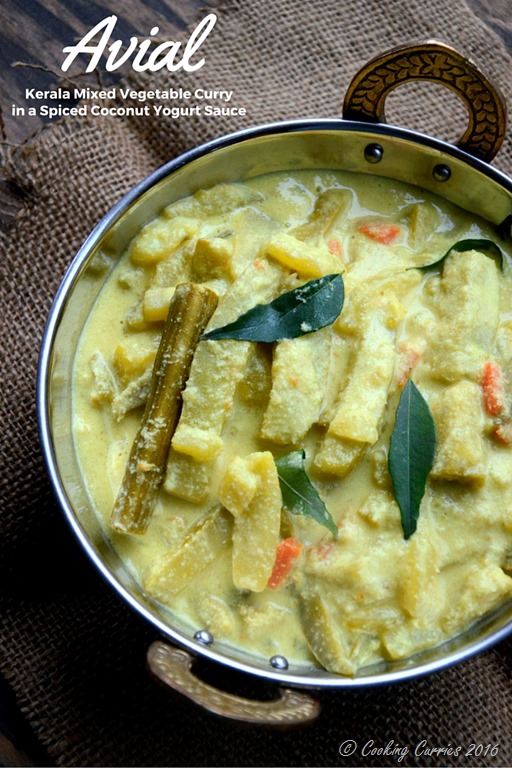 Vegetable Avial with Coconut and Yogurt