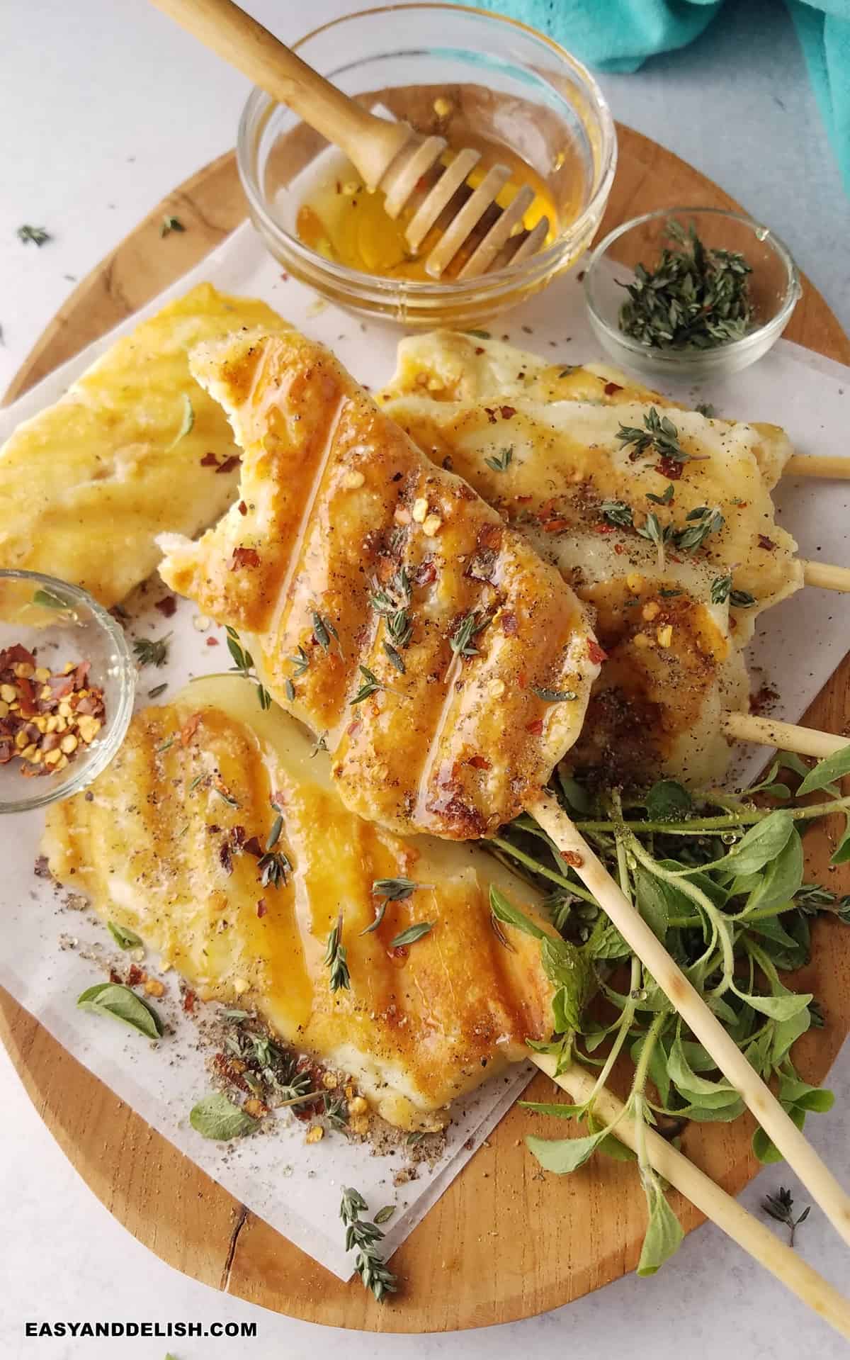 Grilled Cheese on a Stick with Brazilian-Style Spices