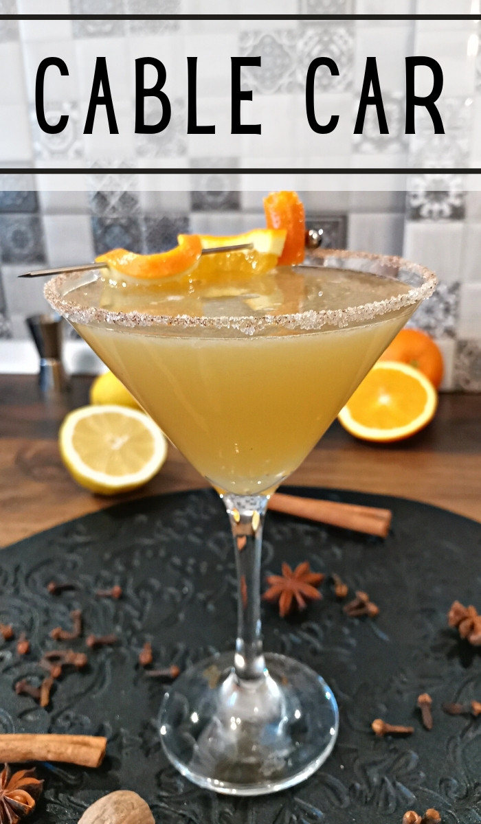 Cable Car Spiced Rum Cocktail with Orange and Cinnamon