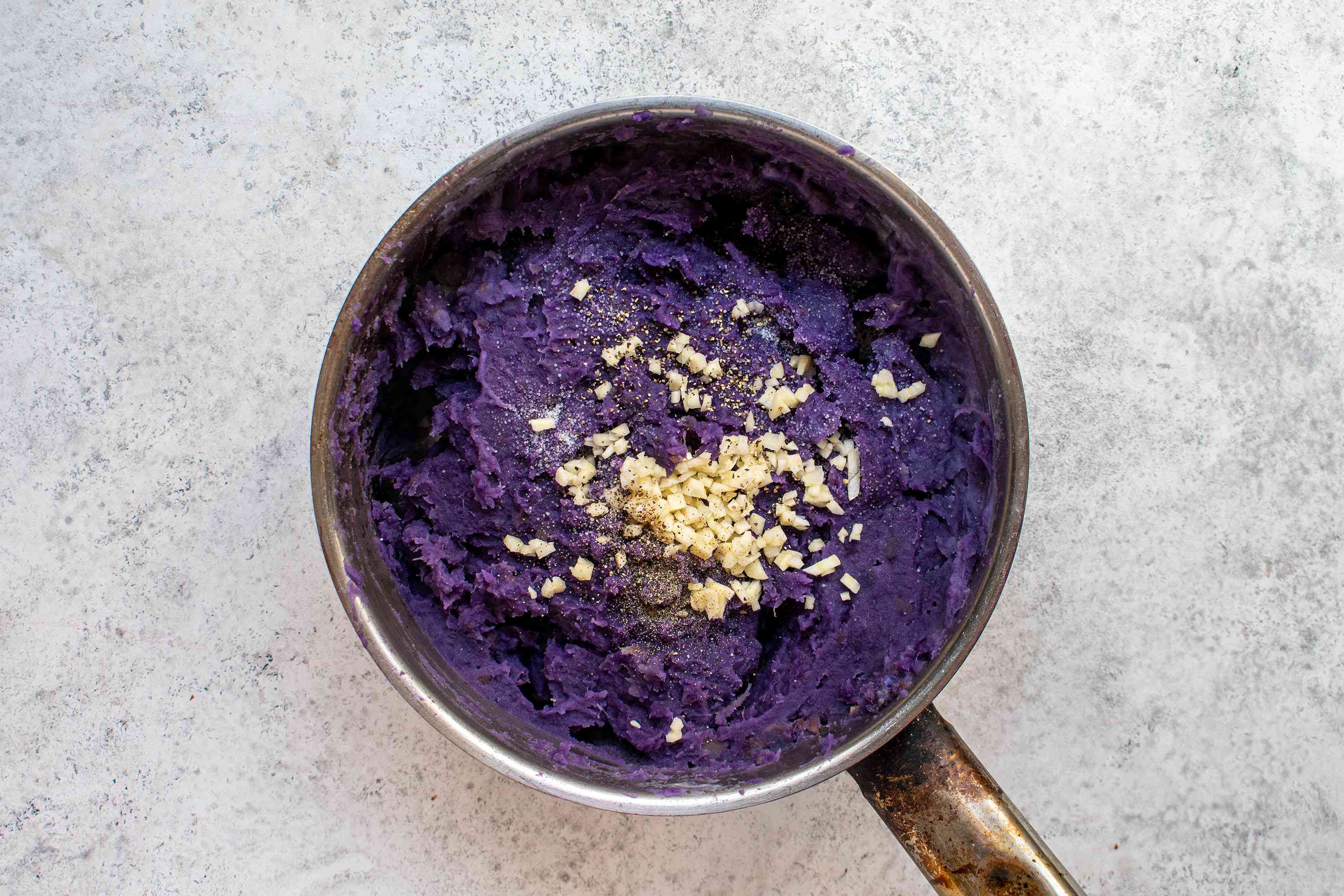 Chilled Okinawan Purple Sweet Potato and Miso Salad