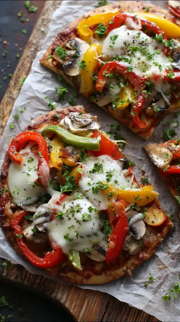 Vegetable-Packed Mini Pita Pizzas