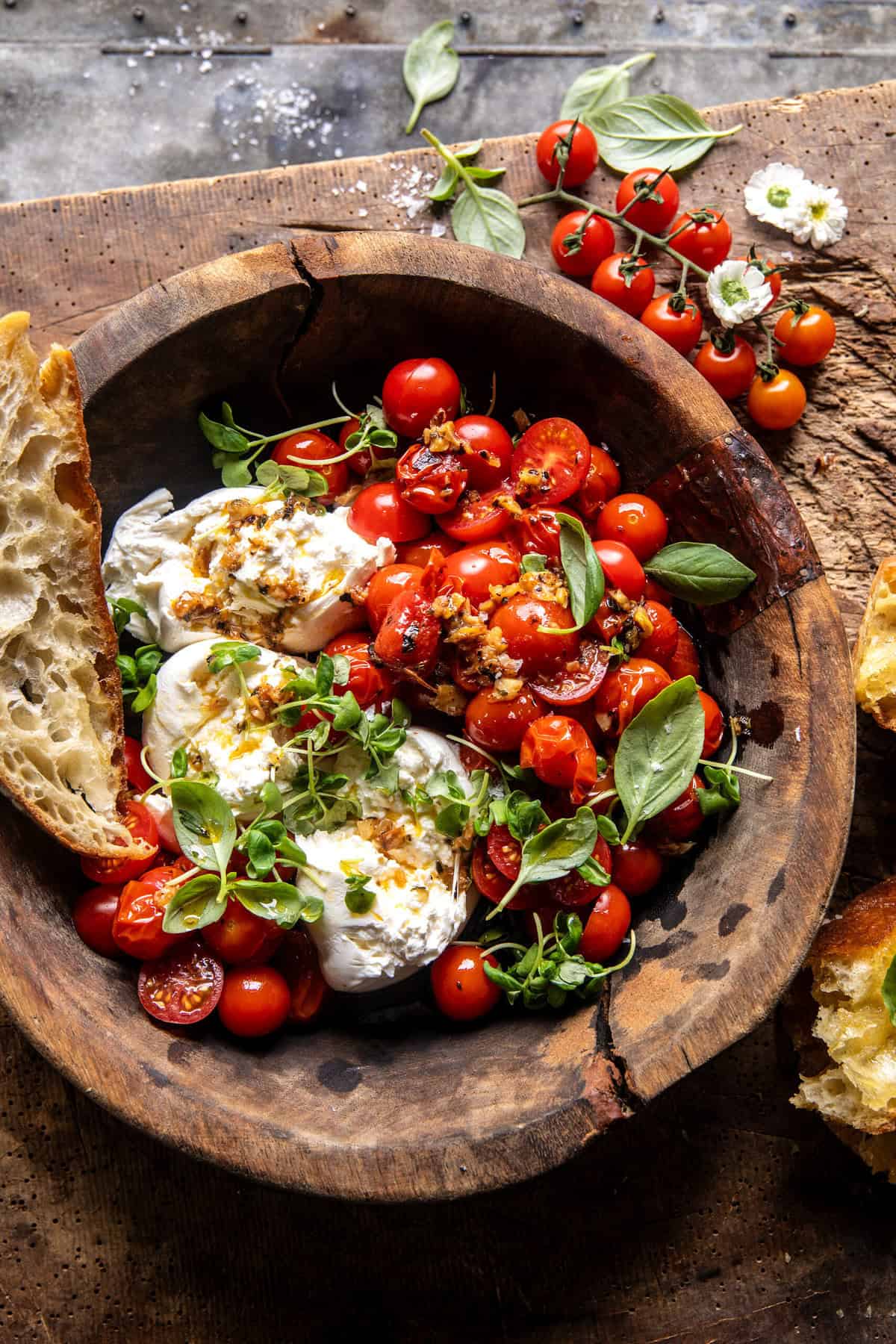 Half-and-Half Italian Caprese Salad