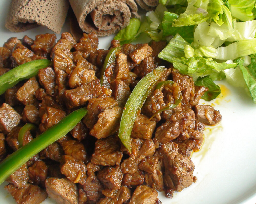 Tibs Stir-Fry with Berbere and Mixed Peppers