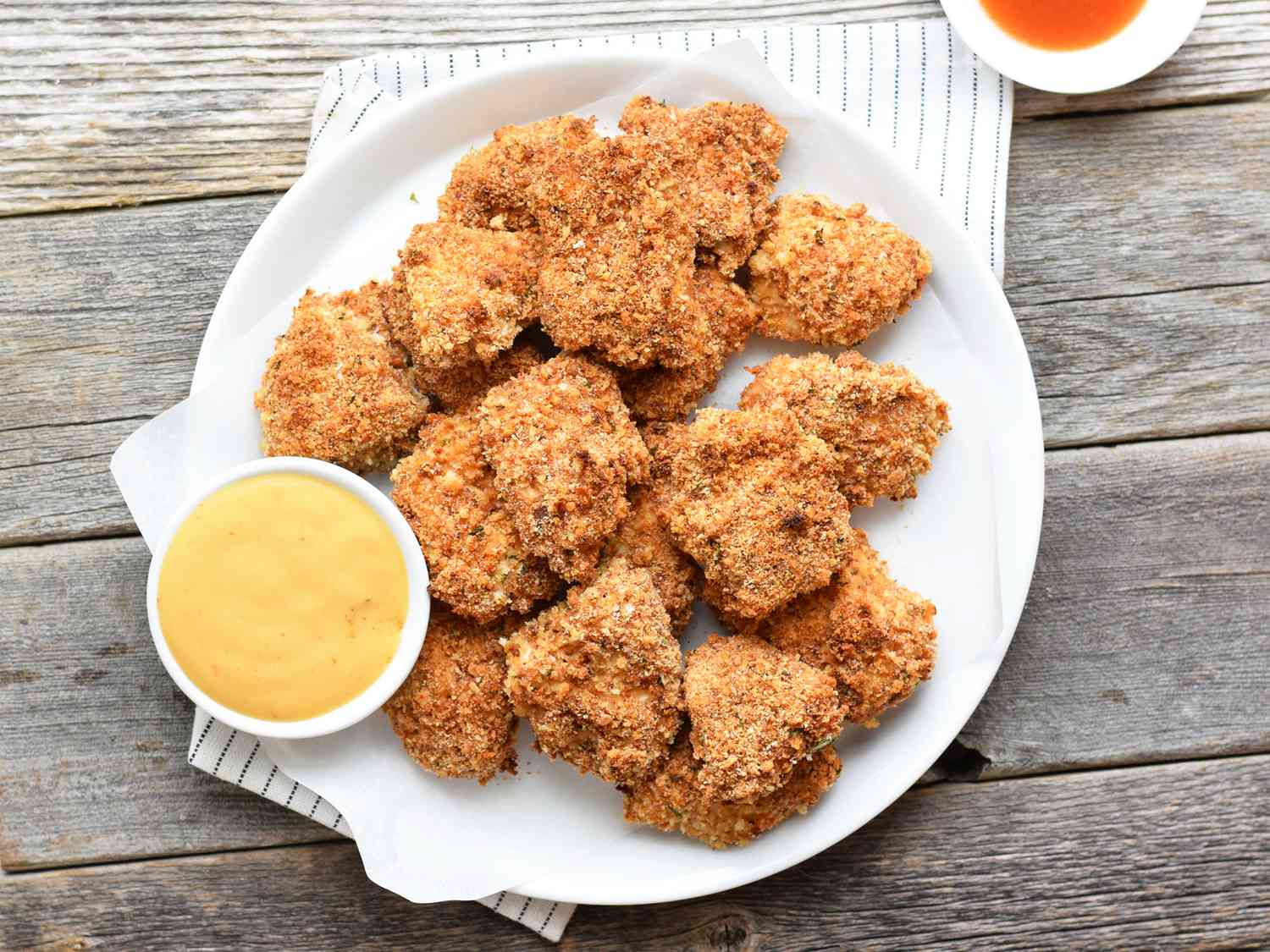 Baked Herb-Crusted Chicken with Honey Mustard Glaze