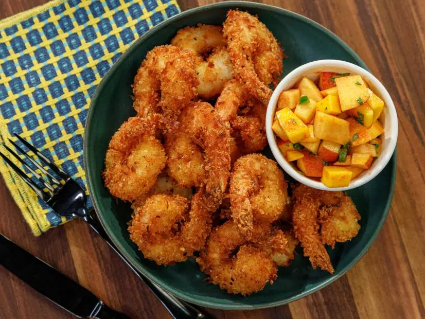 Crispy Coconut-Crusted Shrimp with Mango Salsa