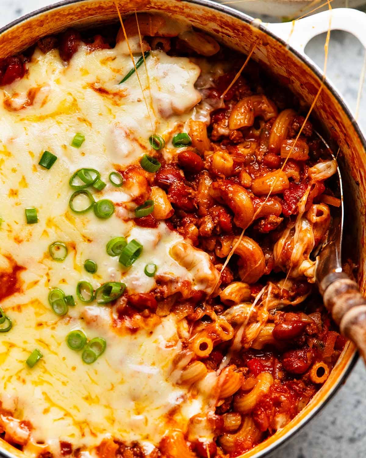 One-Pot Cheesy Beef and Veggie Pasta