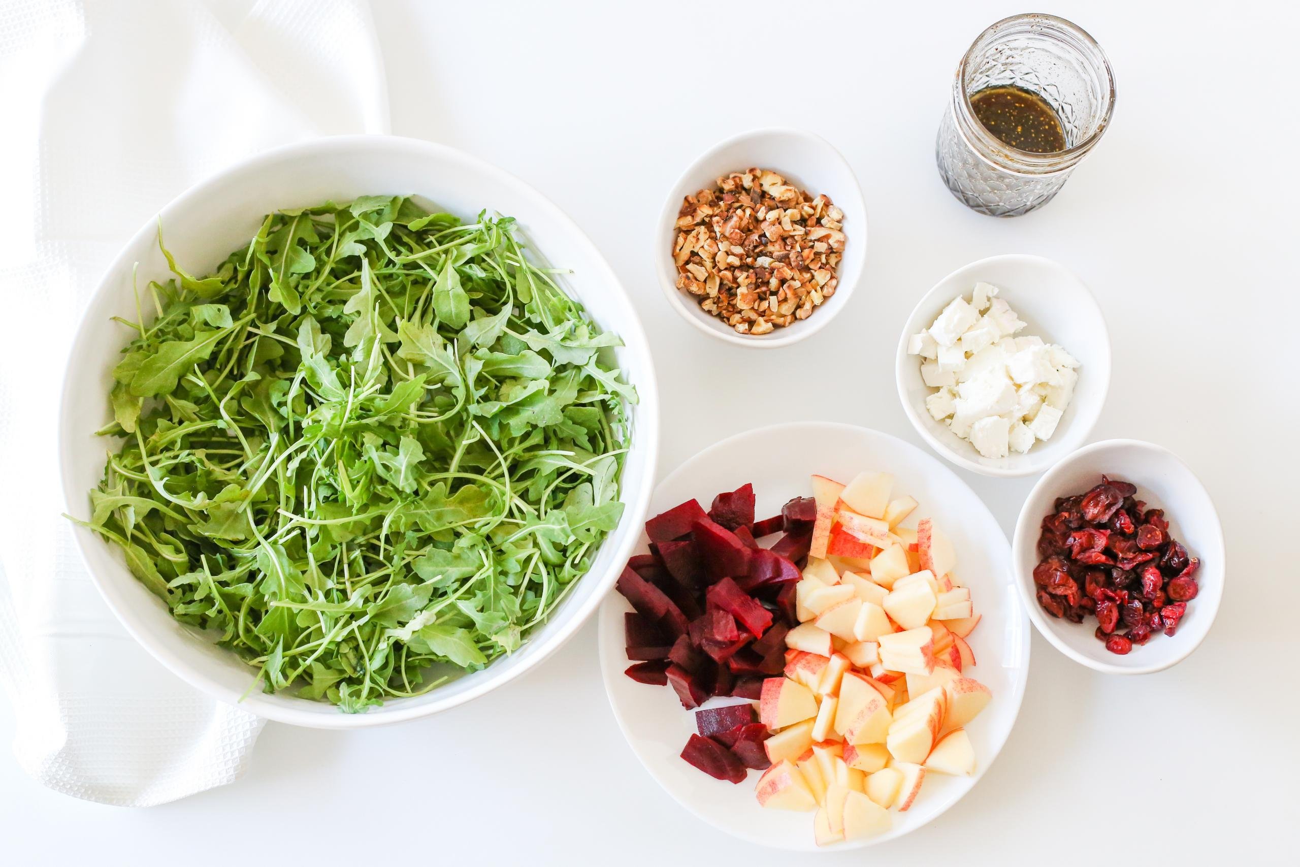 Aperol-Orange Arugula Salad with Roasted Beets and Goat Cheese