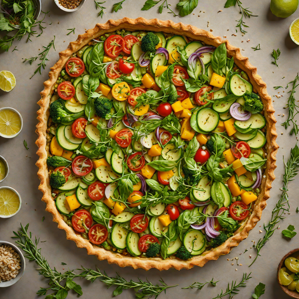 Herb-Infused Spring Vegetable Tart