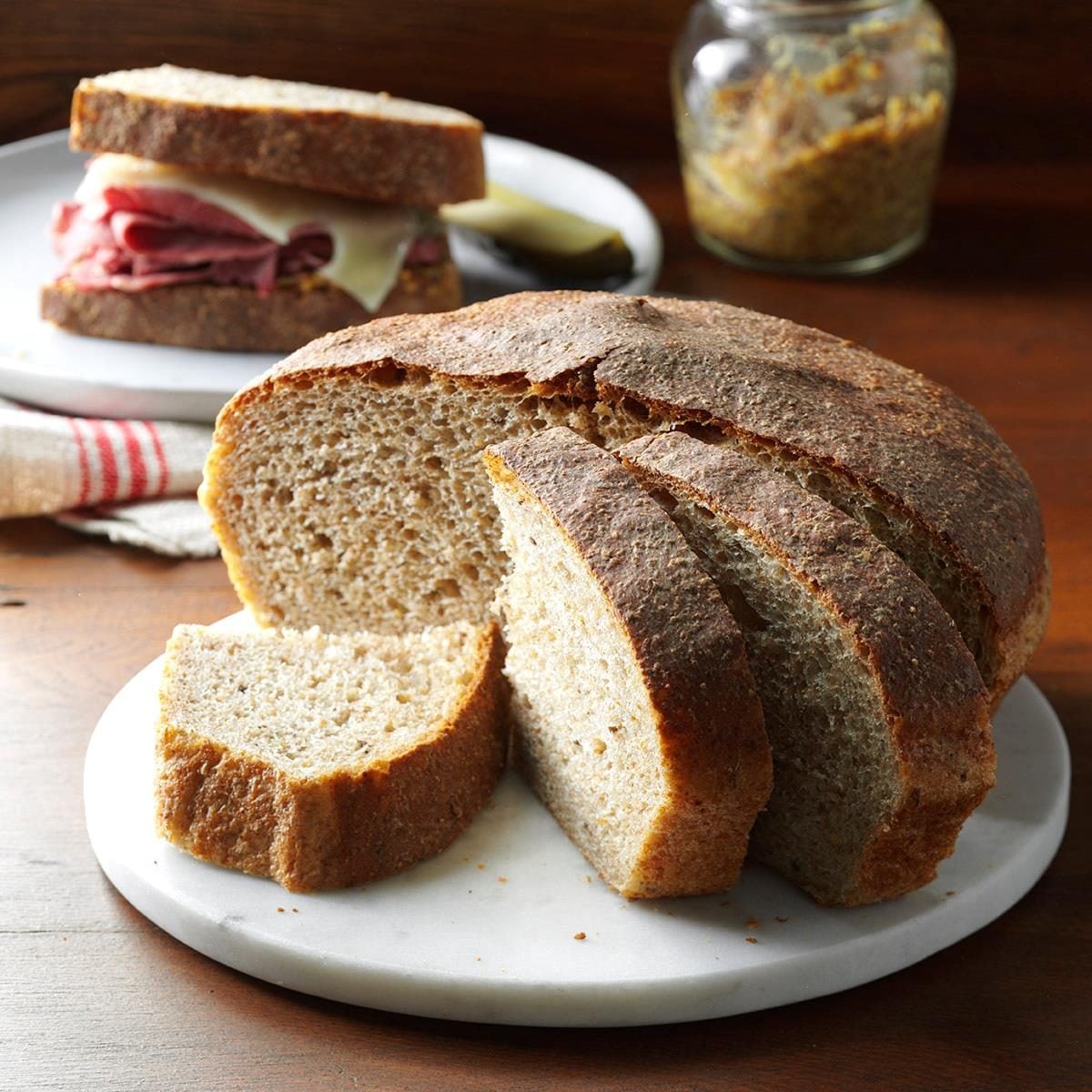 Northern-Style Rye Bread with Caraway Seeds