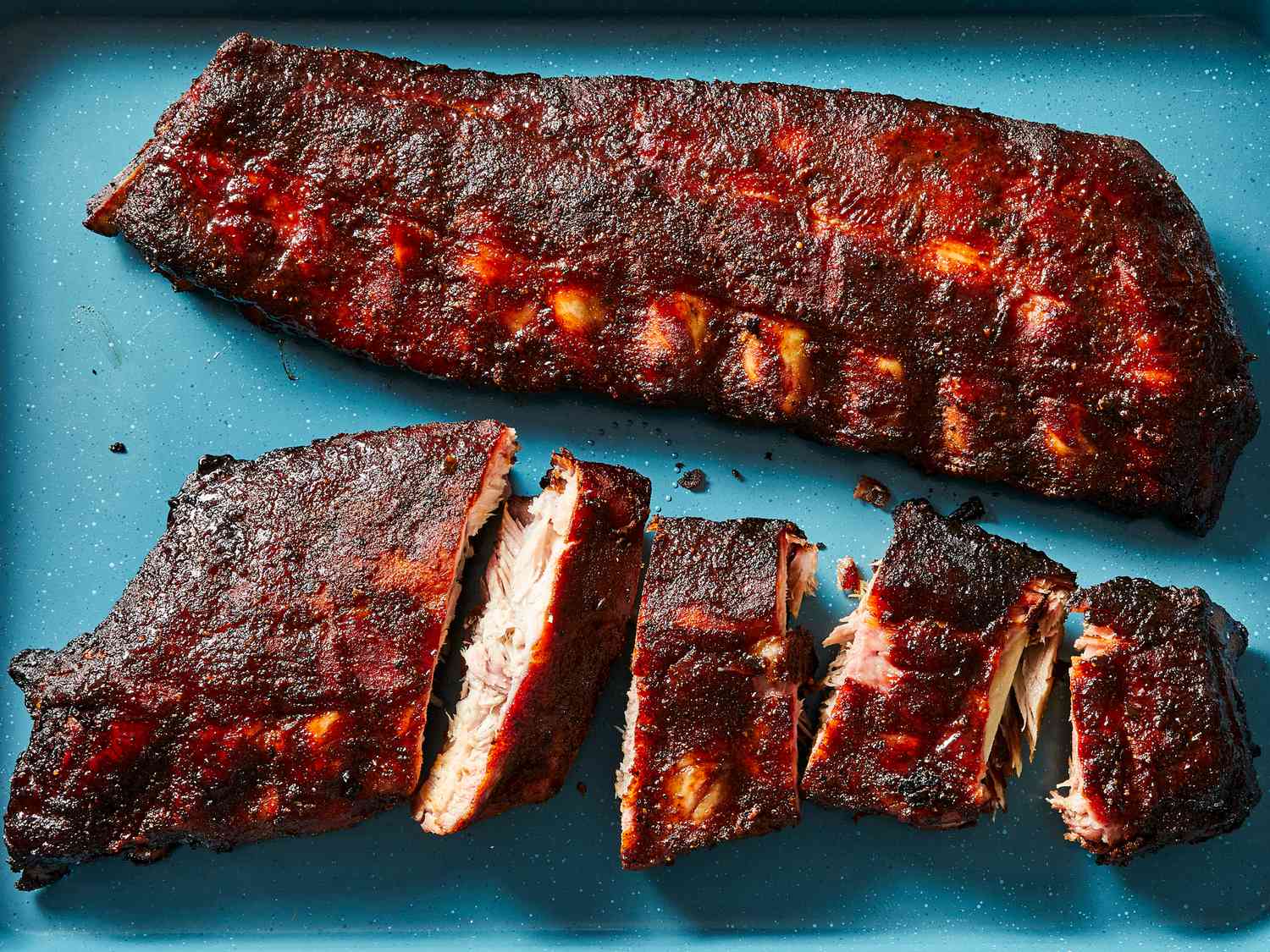 Slow-Smoked Rib Tips with Tangy Mustard BBQ Glaze