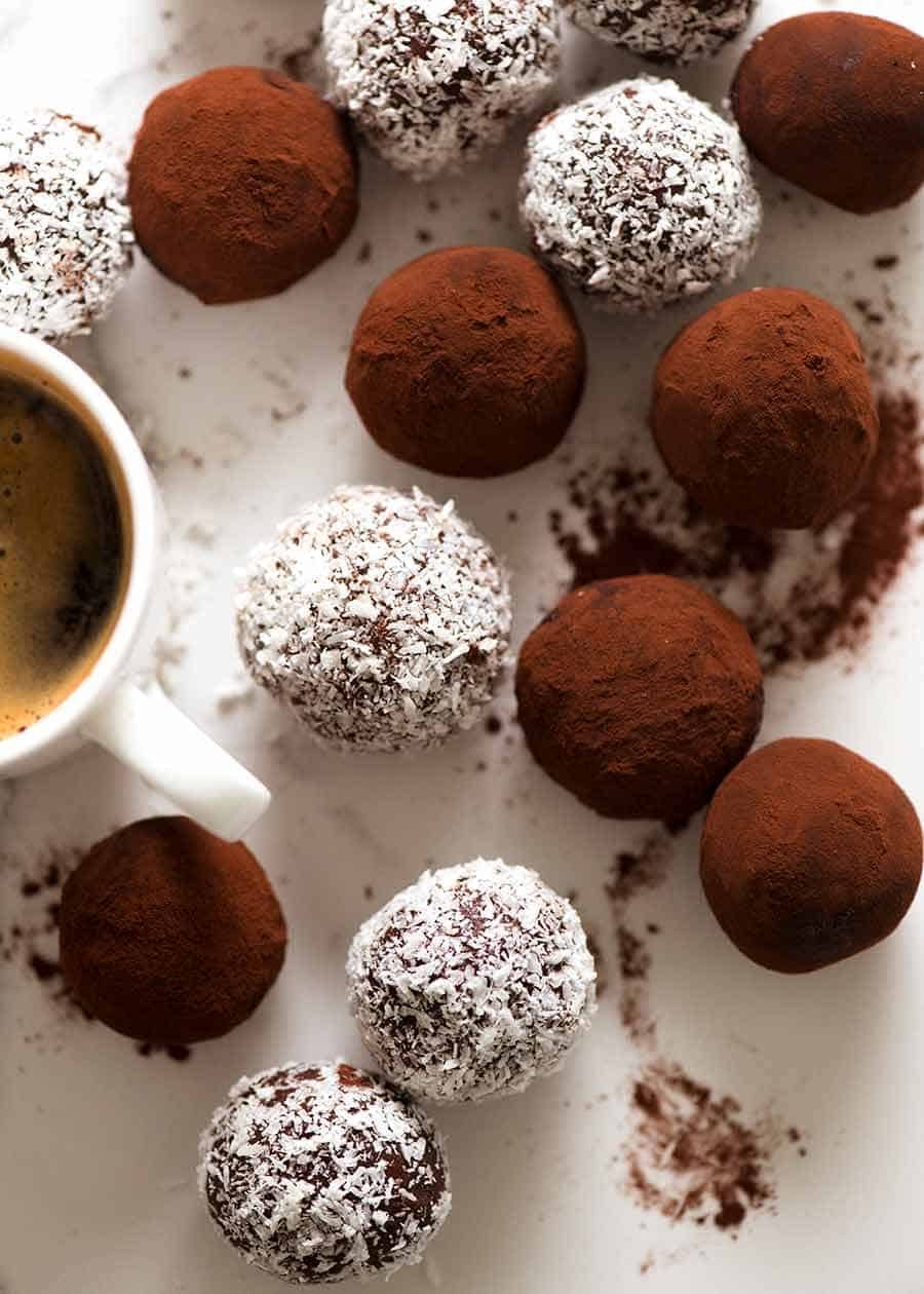 Ethiopian-Inspired Coffee Spiced Chocolate Truffles