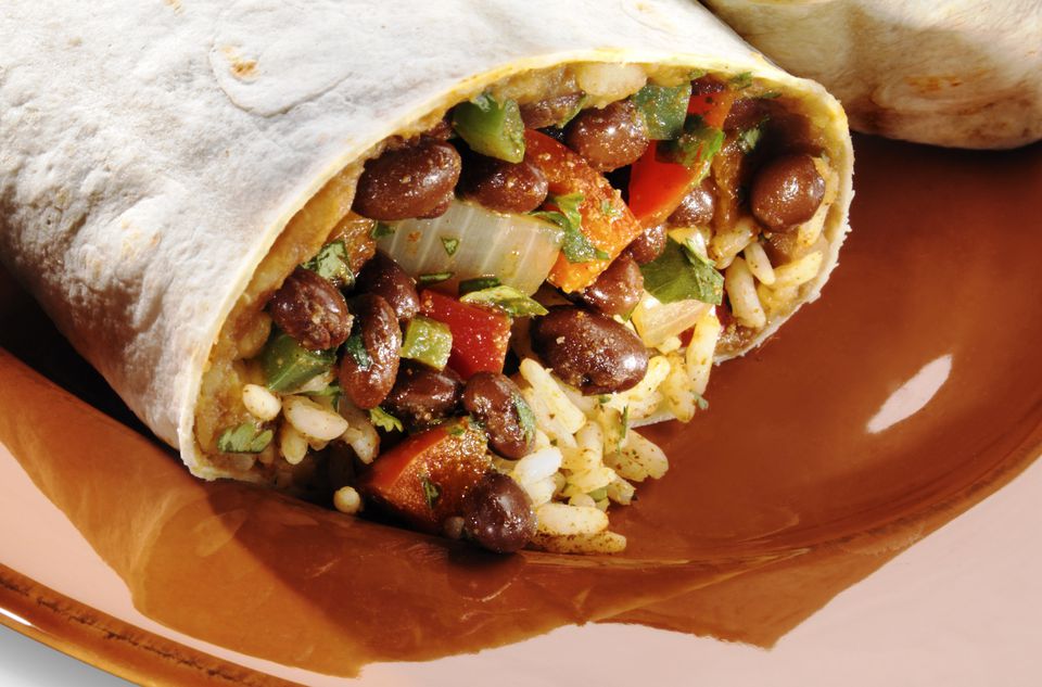 Taco-Seasoned Beef and Black Bean Burritos