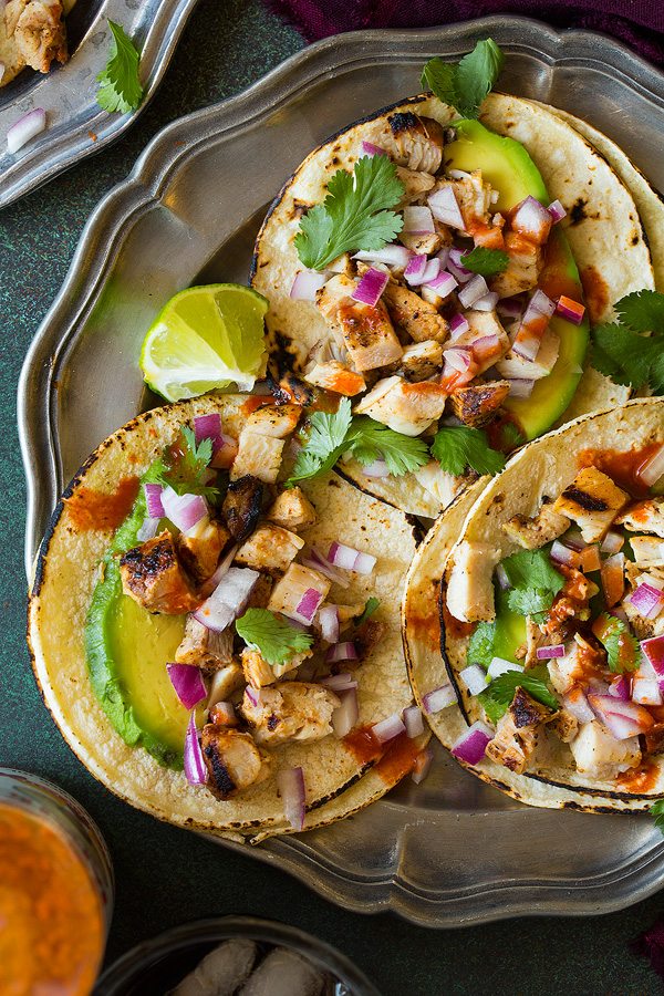 Tex-Mex Chicken and Black Bean Street Tacos