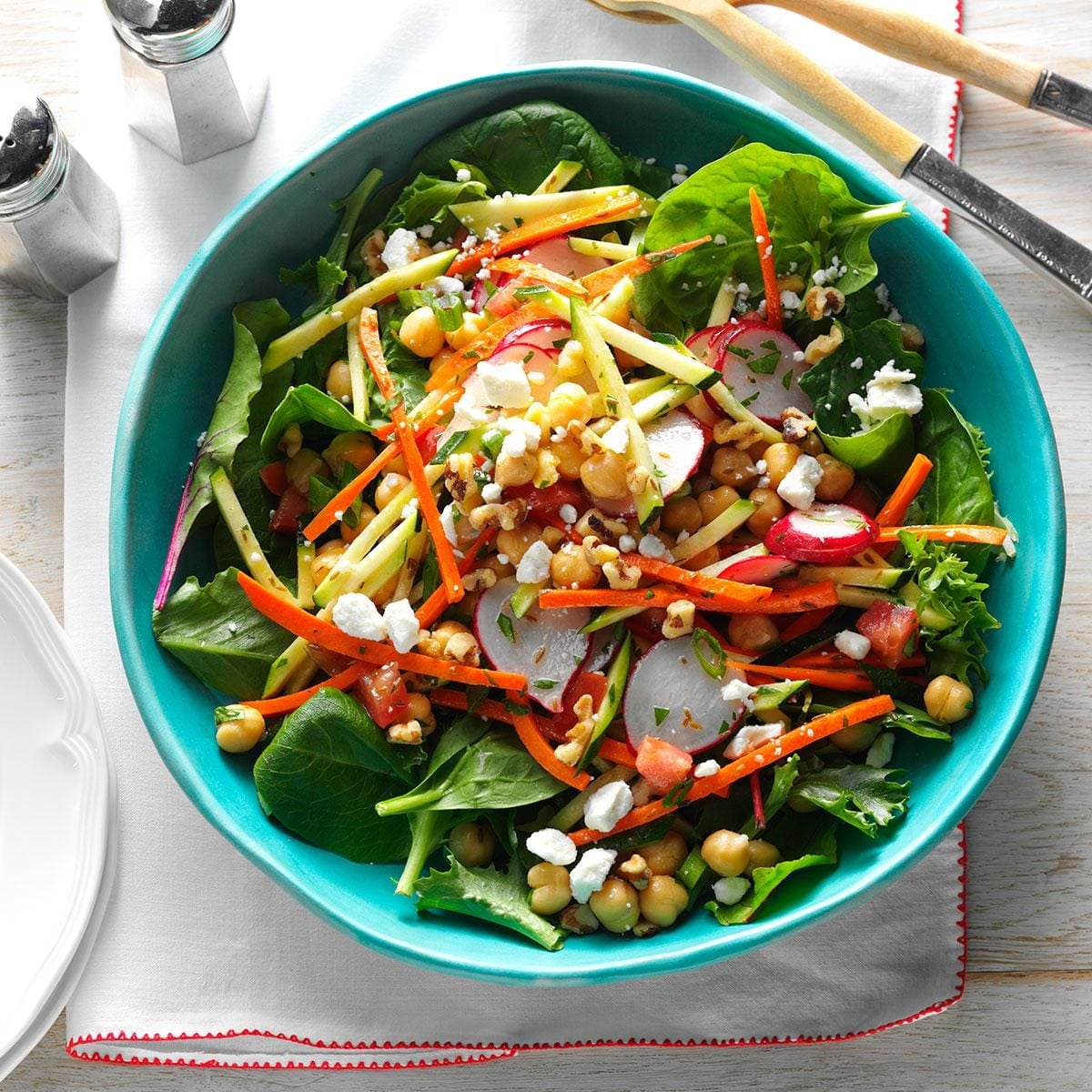 Hidden Object Garden Herb and Chickpea Salad