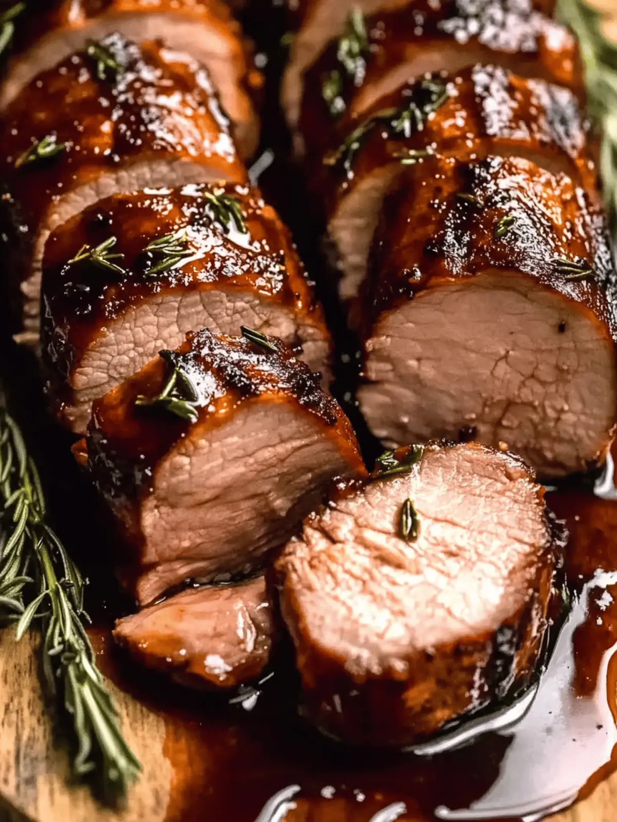 Balsamic Vinegar Glazed Pork Tenderloin