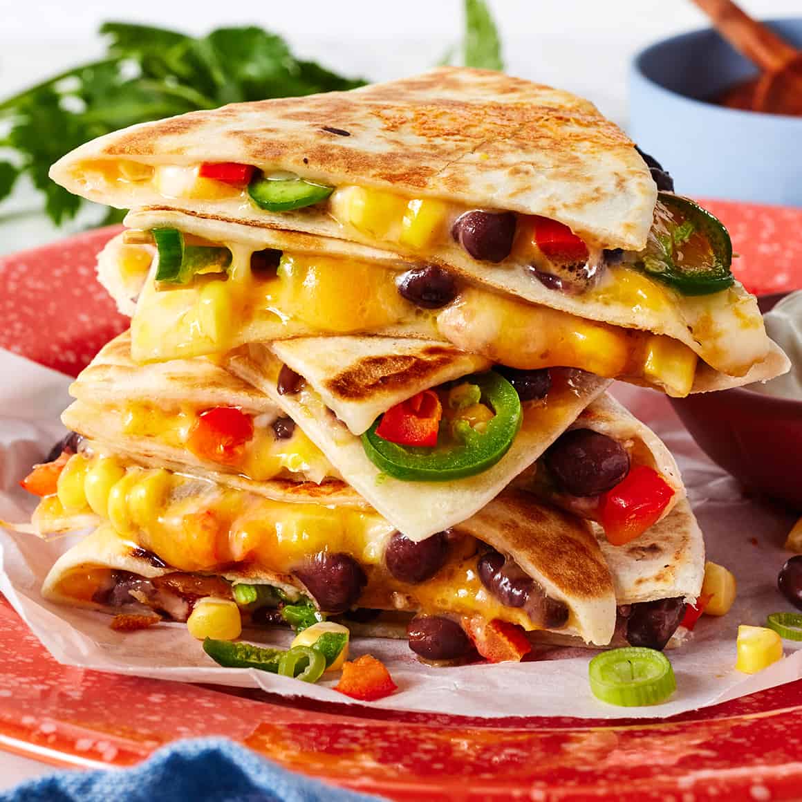 Mini Veggie-Packed Quesadillas