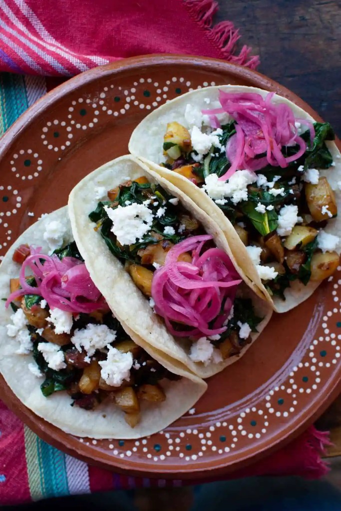 Charred Jalapeño and Queso Fresco Breakfast Tacos