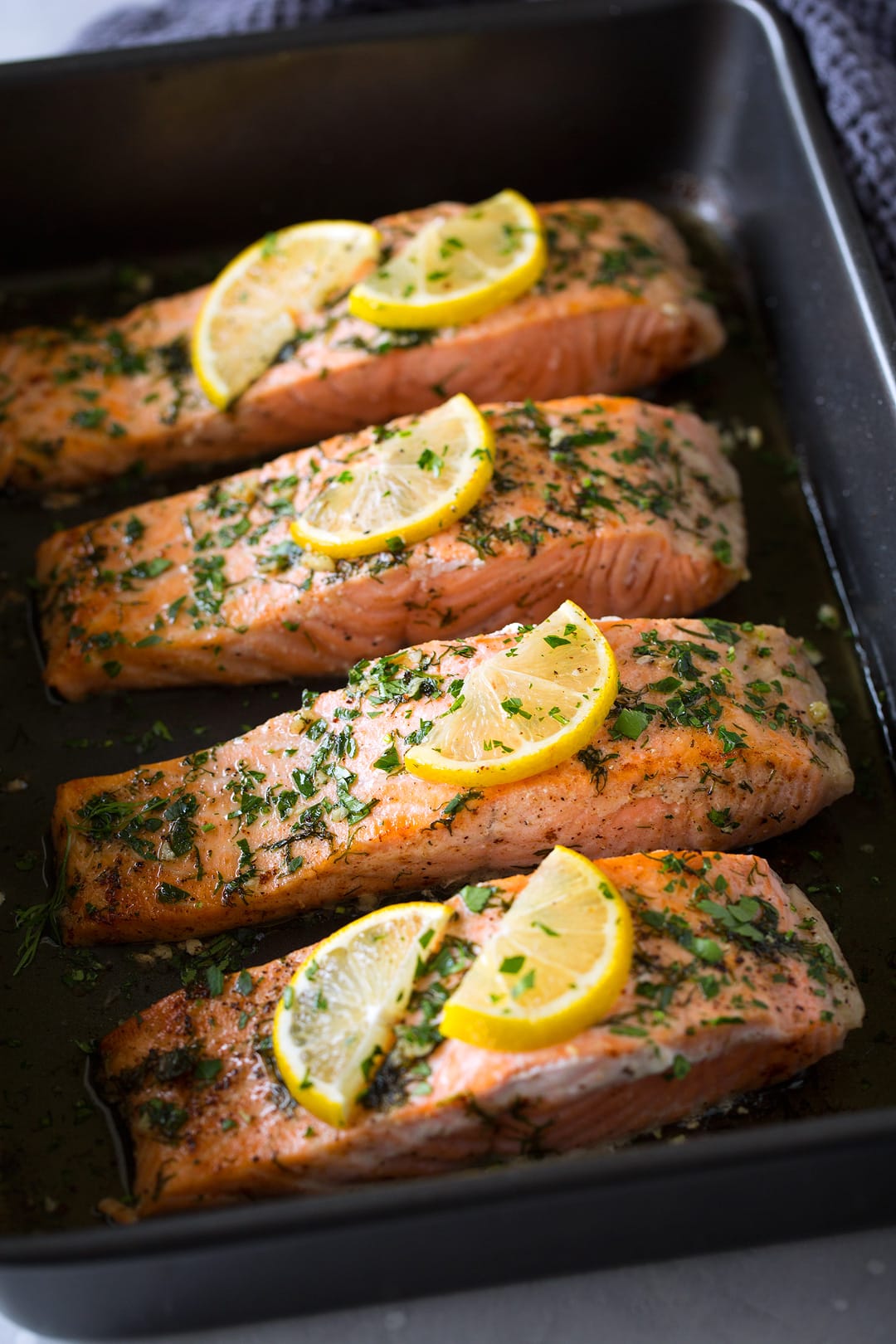 Pan-Roasted Salmon with Citrus and Cilantro Vinaigrette