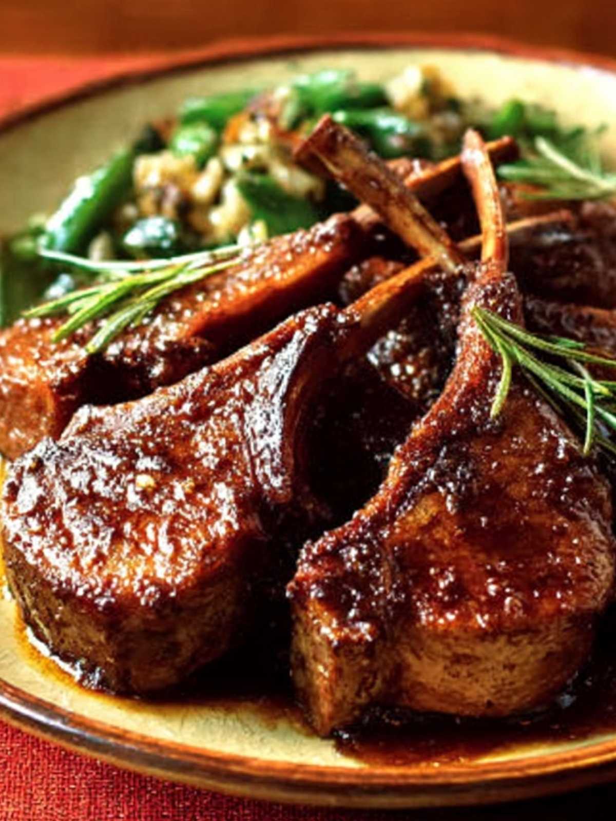 Coffee-Infused Honey Glazed Lamb Chops