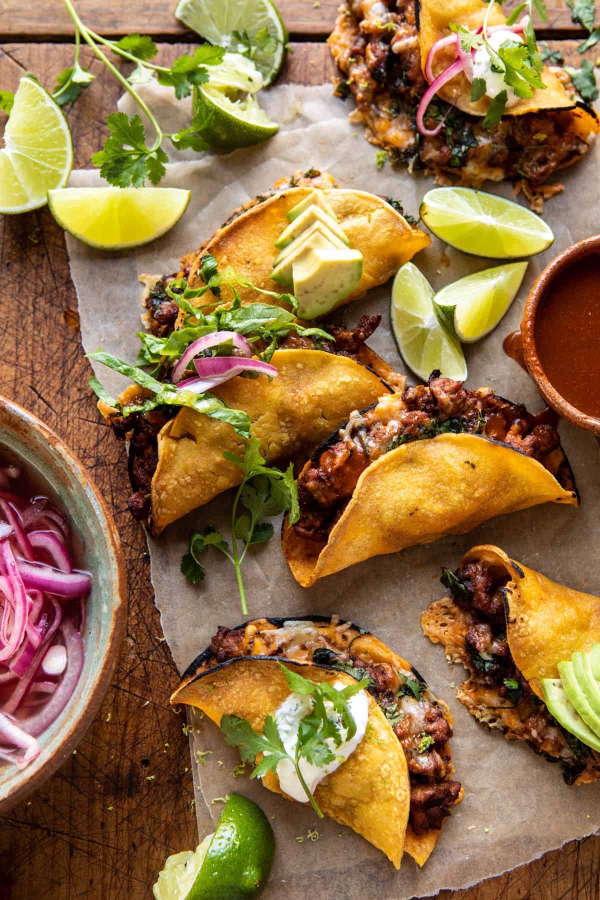 Chipotle-Spiced Chicken Tacos with Pickled Onions
