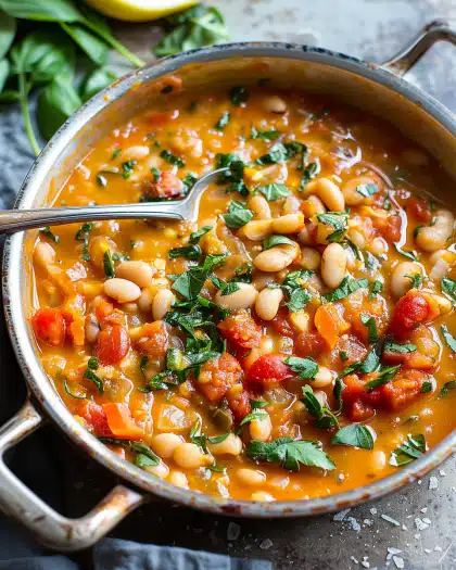 Jimothy-Inspired Rustic Tomato and White Bean Stew