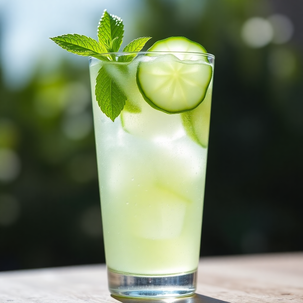 Cucumber-Mint Lime Refresher