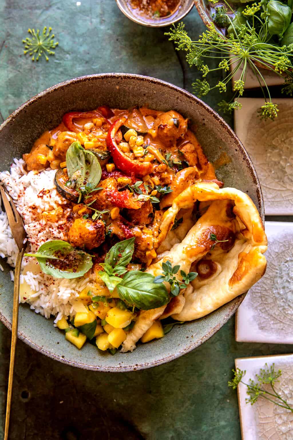 Half-Spiced Coconut Curry Chicken