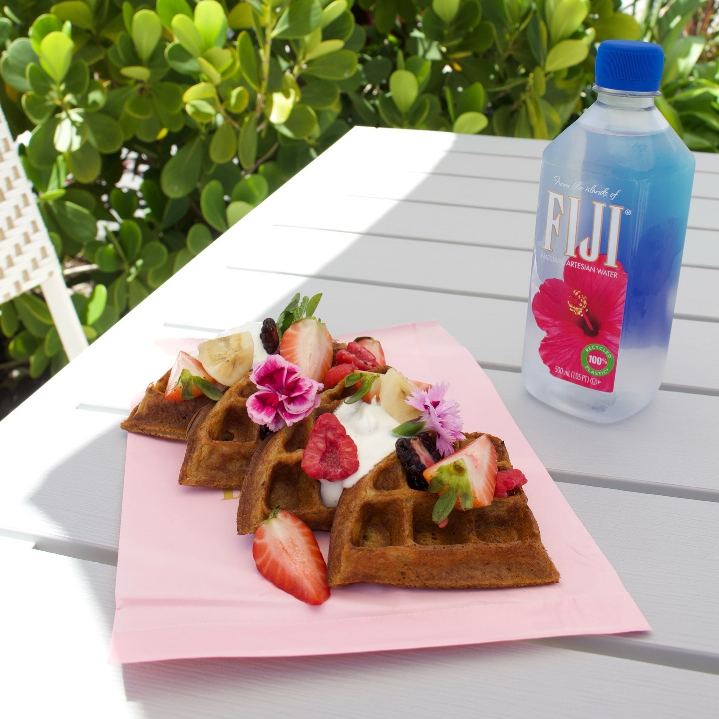 Waste Time Waffles with Berry Bliss