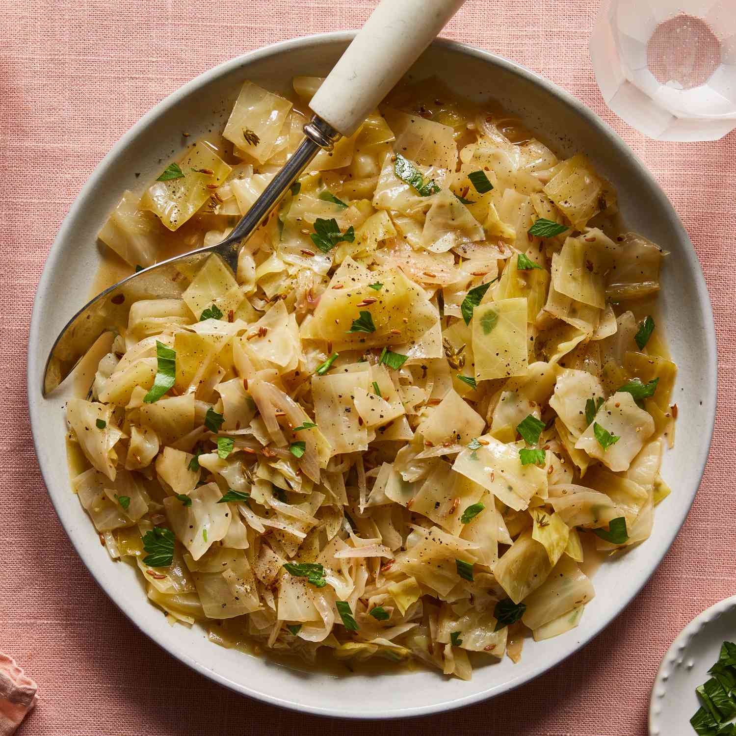 Vinegar-Braised Cabbage with Mustard Seeds