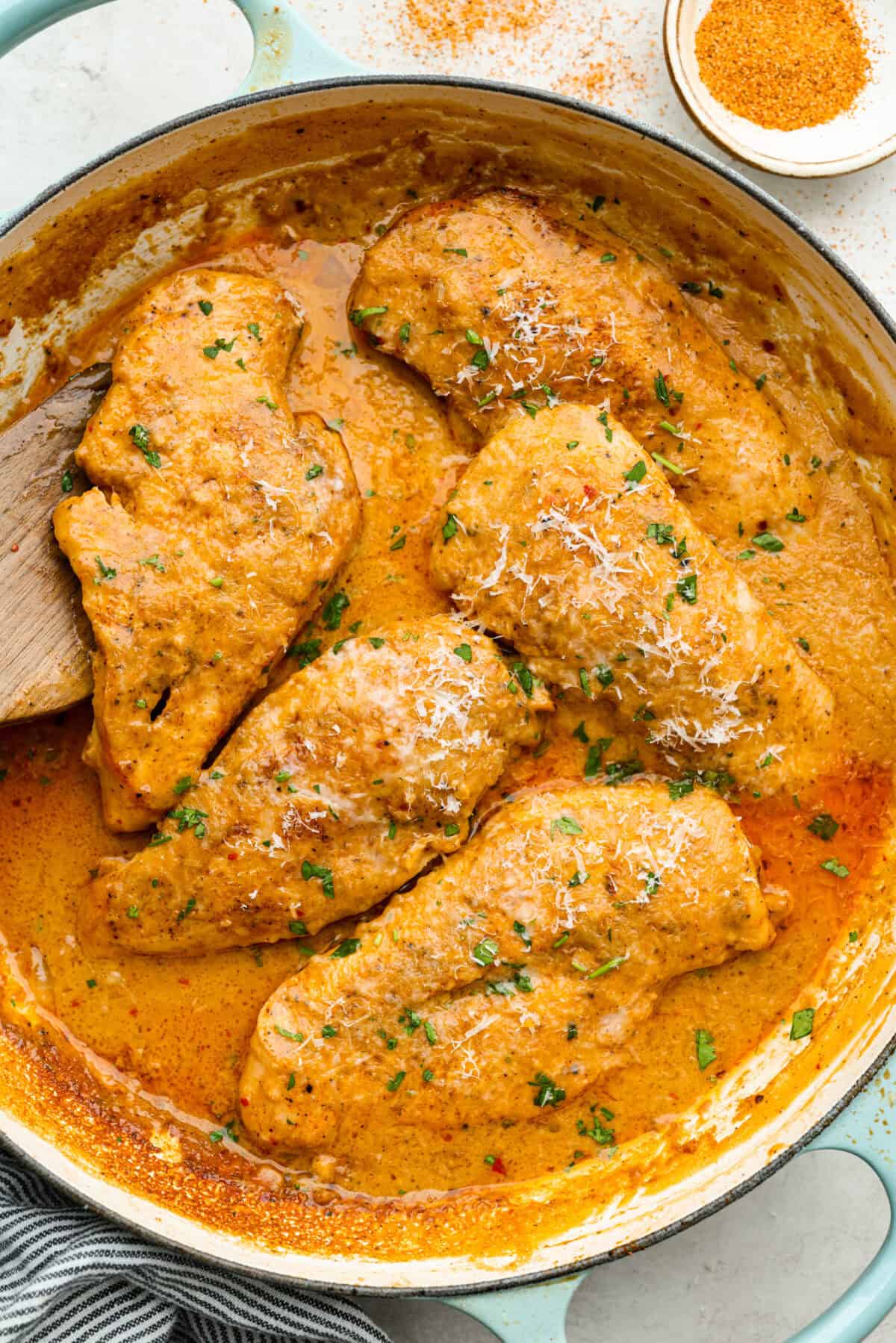 Sautéed Chicken Thighs with Spiced Cajun Butter