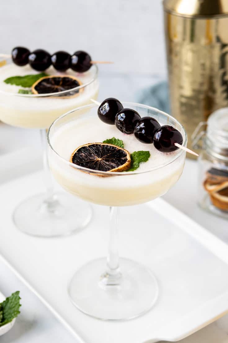 Aged Rum Citrus Sour with Egg White Foam