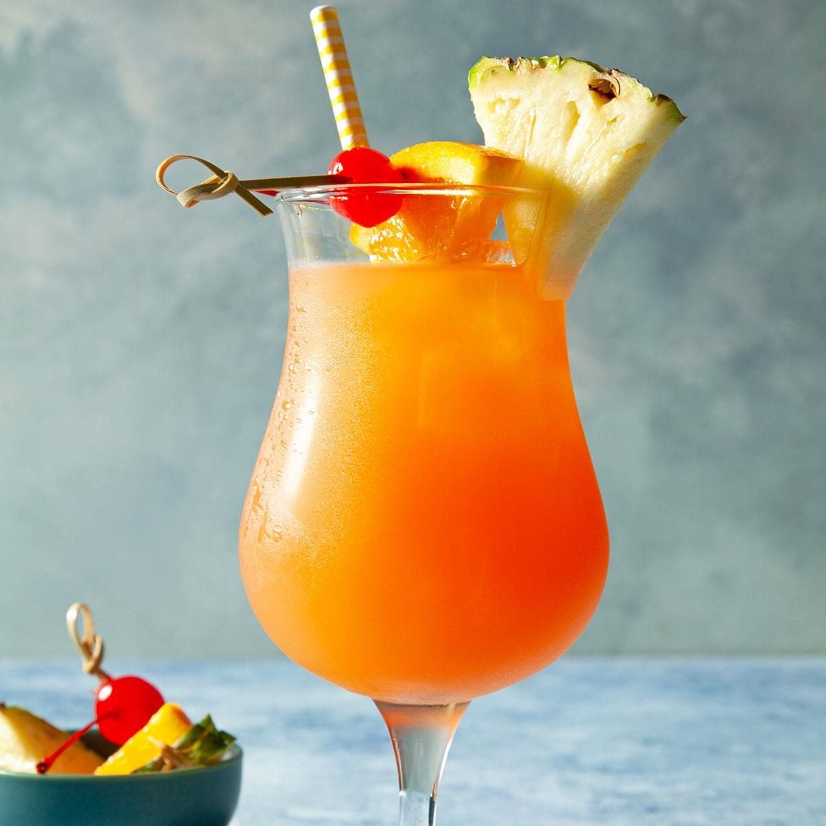 Pineapple and Orange Curaçao Aged Rum Punch