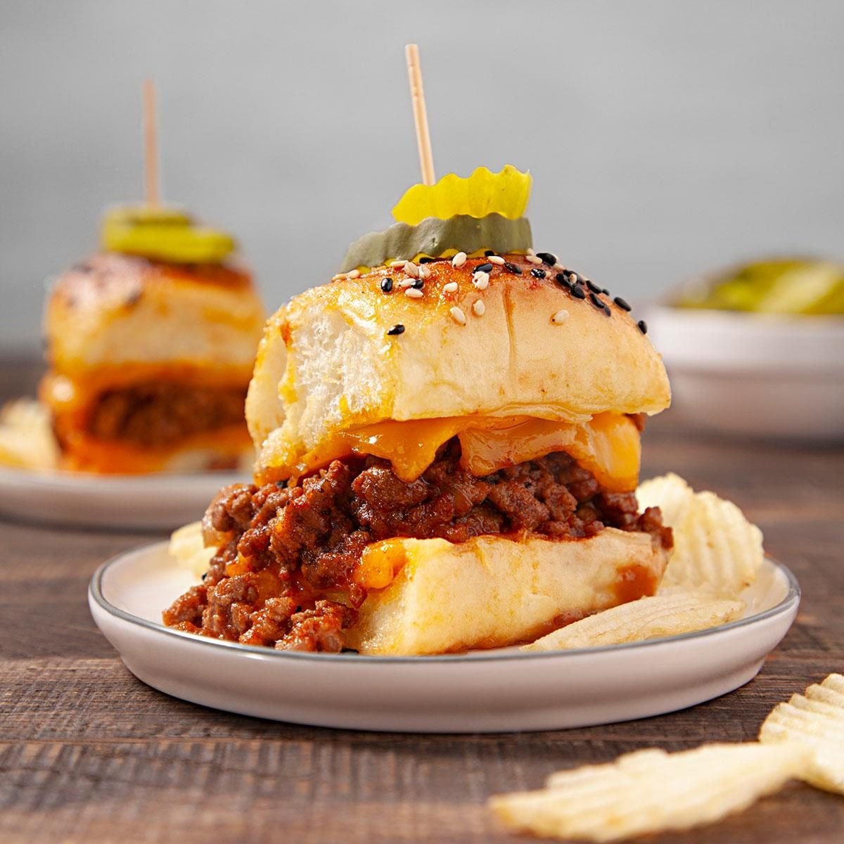 Homemade Mini Sloppy Joe Sliders