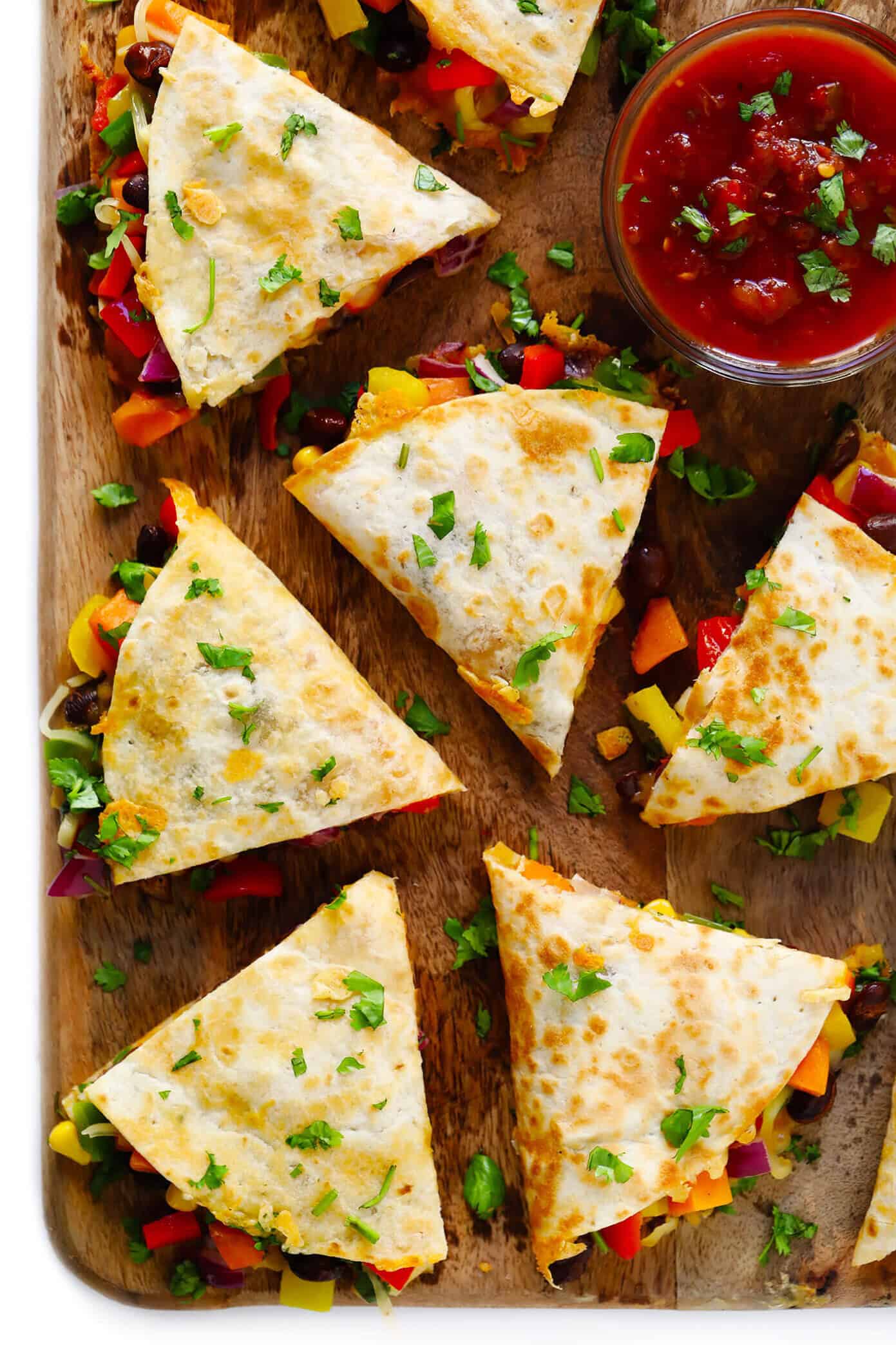 Homemade Cheese and Veggie Quesadillas
